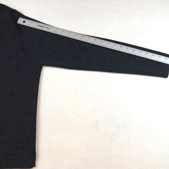Eddie Bauer Charcoal Grey Collared %100 Merino Wool Cardigan Sweater Women’s L - Picture 9 of 12